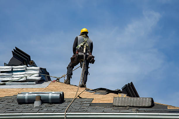Professional Roof Replacement technician working in Naugatuck, CT